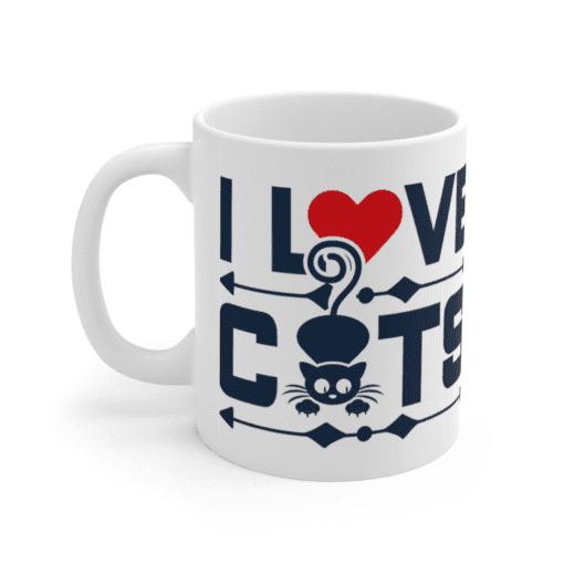 I Love Cats – White 11oz Ceramic Coffee Mug