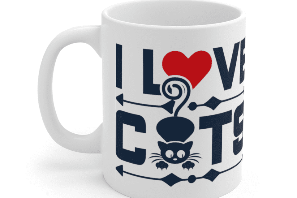 I Love Cats – White 11oz Ceramic Coffee Mug
