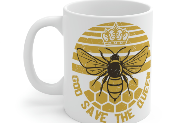 God Save the Queen – White 11oz Ceramic Coffee Mug 2