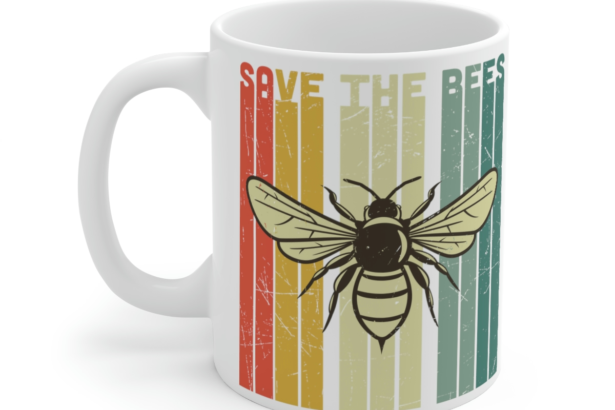 Save the Bees – White 11oz Ceramic Coffee Mug