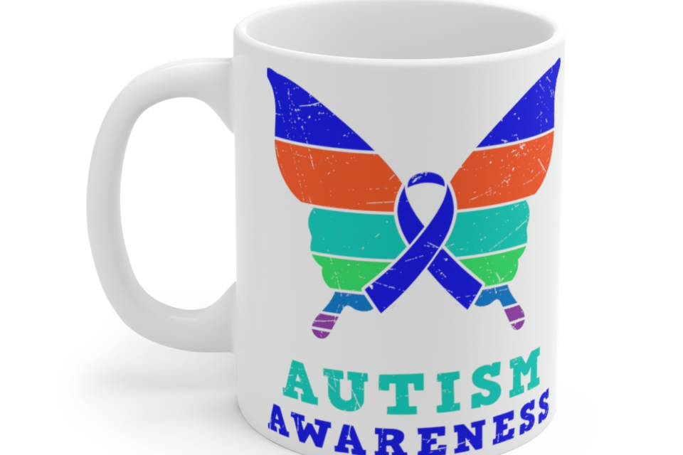 Autism Awareness – White 11oz Ceramic Coffee Mug 4