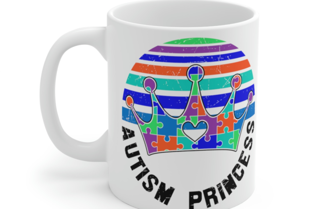 Autism Princess – White 11oz Ceramic Coffee Mug