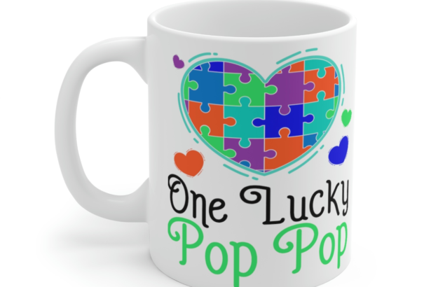 One Lucky Pop Pop – White 11oz Ceramic Coffee Mug