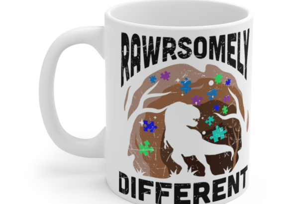 Rawrsomely Different – White 11oz Ceramic Coffee Mug