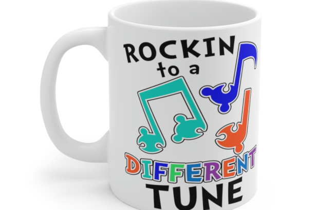 Rockin to a Different Tune – White 11oz Ceramic Coffee Mug