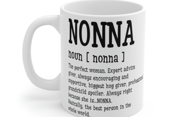 Nonna – White 11oz Ceramic Coffee Mug