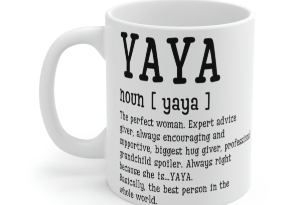 Yaya – White 11oz Ceramic Coffee Mug