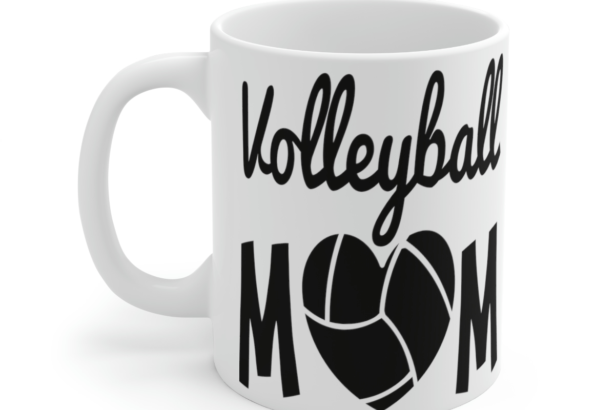 Volleyball Mom – White 11oz Ceramic Coffee Mug