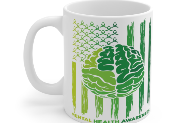Mental Health Awareness – White 11oz Ceramic Coffee Mug 2