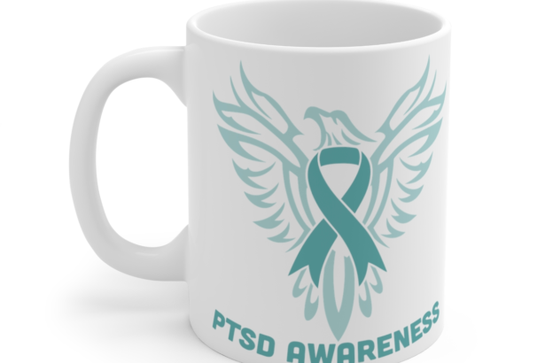PTSD Awareness – White 11oz Ceramic Coffee Mug 2