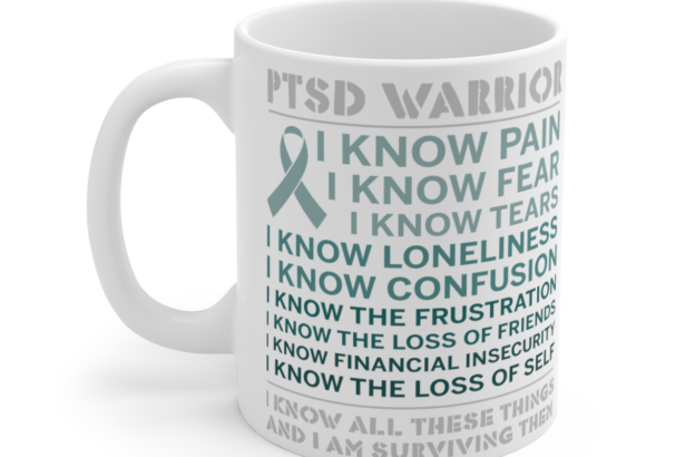 PTSD Warrior – White 11oz Ceramic Coffee Mug