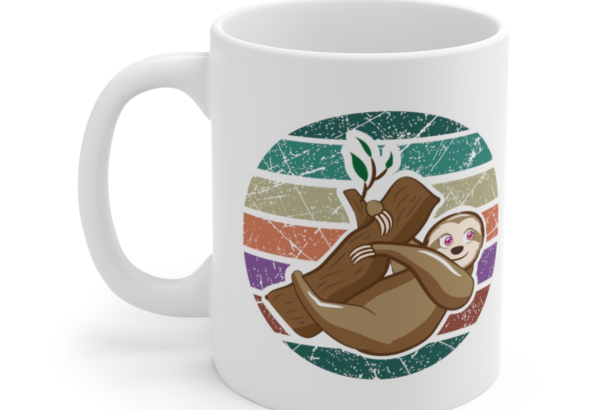 Smiling Sloth – White 11oz Ceramic Coffee Mug