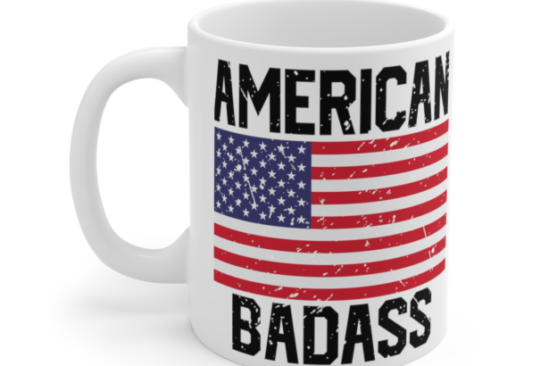 American Bada** – White 11oz Ceramic Coffee Mug