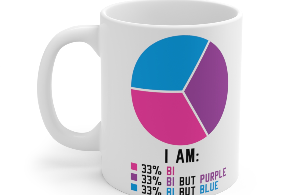 I Am 33 Bi 33 Bi But Purple 33 Bi But Blue – White 11oz Ceramic Coffee Mug