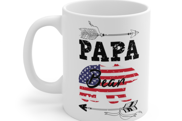 Papa Bear – White 11oz Ceramic Coffee Mug 10