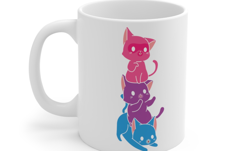 Rainbow Cats – White 11oz Ceramic Coffee Mug