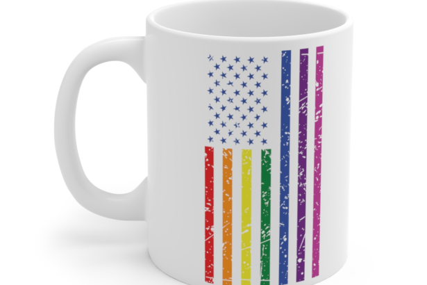 Rainbow Flag – White 11oz Ceramic Coffee Mug