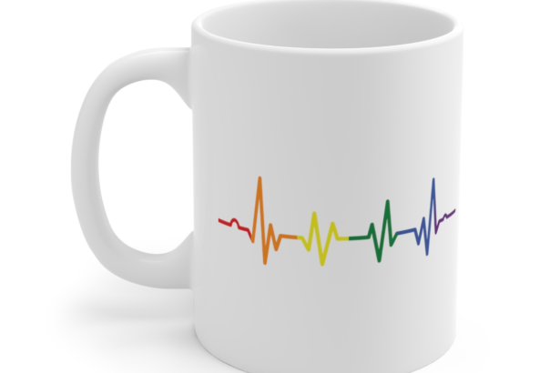 Rainbow Lifeline – White 11oz Ceramic Coffee Mug