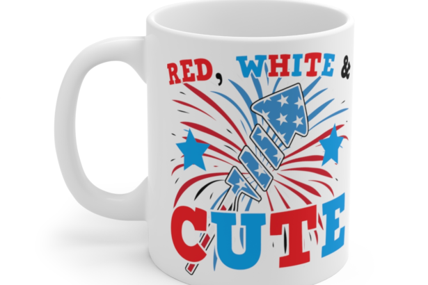 Red, White and Cute – White 11oz Ceramic Coffee Mug 6