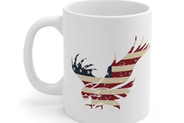 American Eagle – White 11oz Ceramic Coffee Mug 2