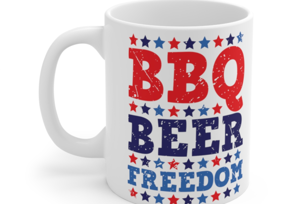 BBQ Beer Freedom – White 11oz Ceramic Coffee Mug
