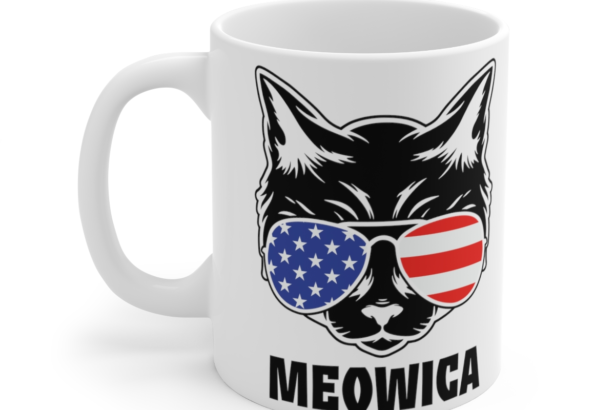 Meowica – White 11oz Ceramic Coffee Mug 2