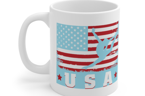 USA Gymnast – White 11oz Ceramic Coffee Mug