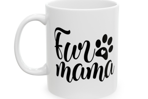 Fur Mama – White 11oz Ceramic Coffee Mug