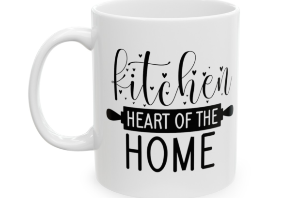 Kitchen Heart Of The Home – White 11oz Ceramic Coffee Mug